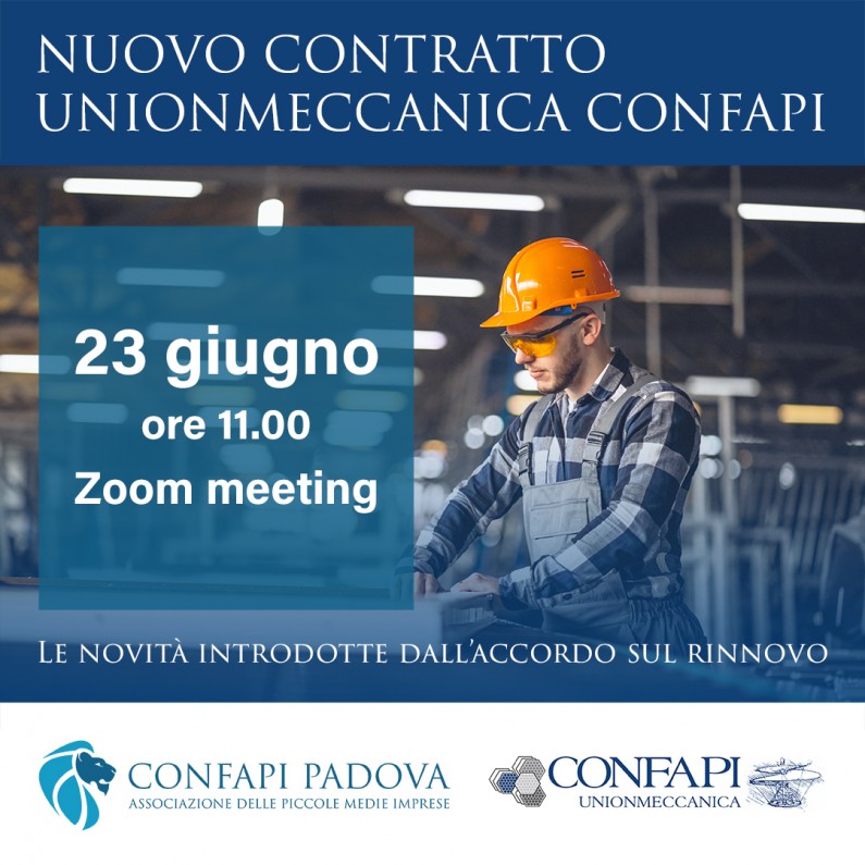 NUOVO CONTRATTO UNIONMECCANICA CONFAPI - Le Novità Introdotte Dall ...